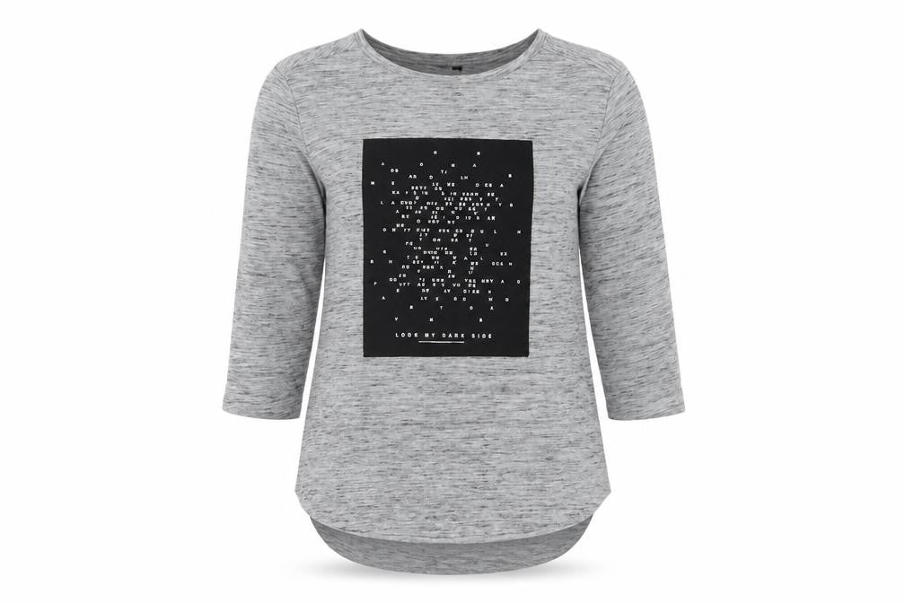 Womens UK Size 12 Stradivarius Grey Basic T-Shirt