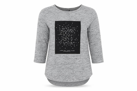 Womens UK Size 12 Stradivarius Grey Basic T-Shirt