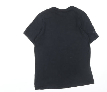 Nike Men's Black Logo Graphic T-Shirt Size L