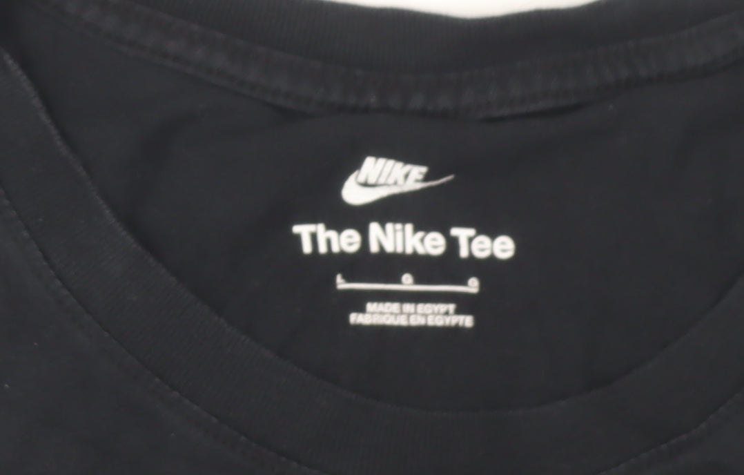 Nike Men's Black Logo Graphic T-Shirt Size L