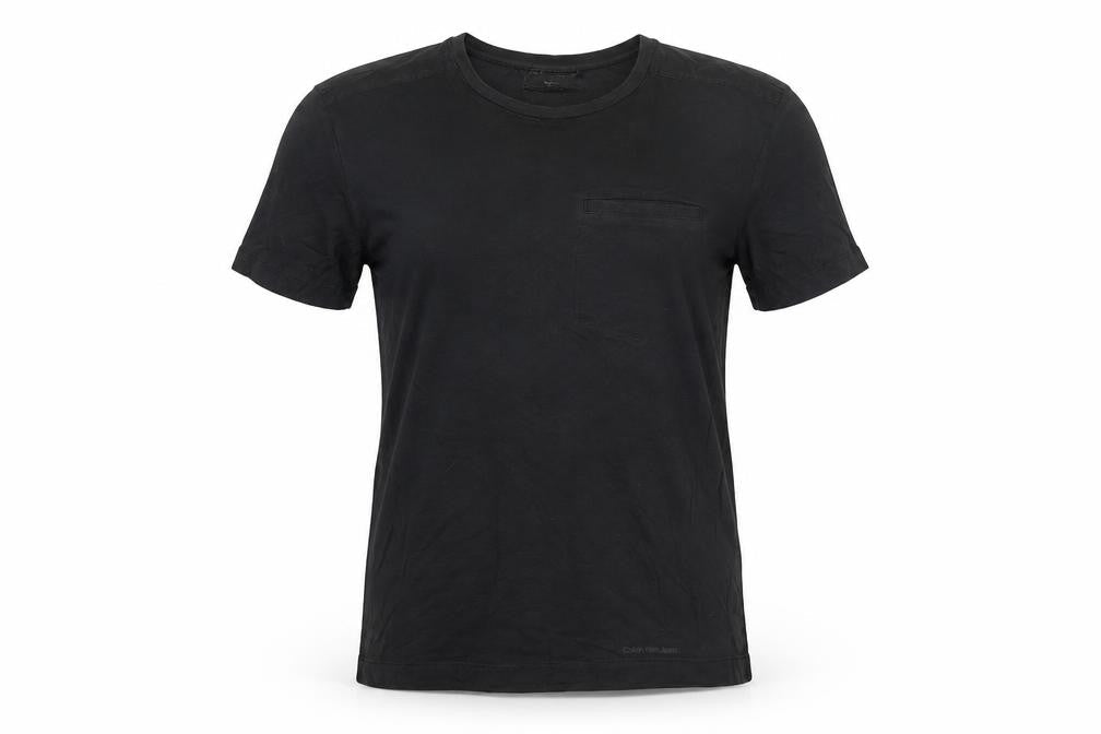 Unisex Adults UK Size M Calvin Klein Jeans Black Basic T-Shirt