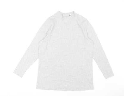 Capsule Women's Grey Mock Neck Jersey T-Shirt Size 18