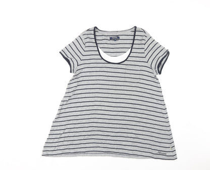Womens UK Size 16 Maine Grey Basic T-Shirt