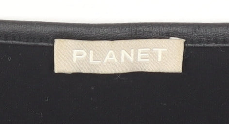 Womens UK Size M Planet Black  T-Shirt