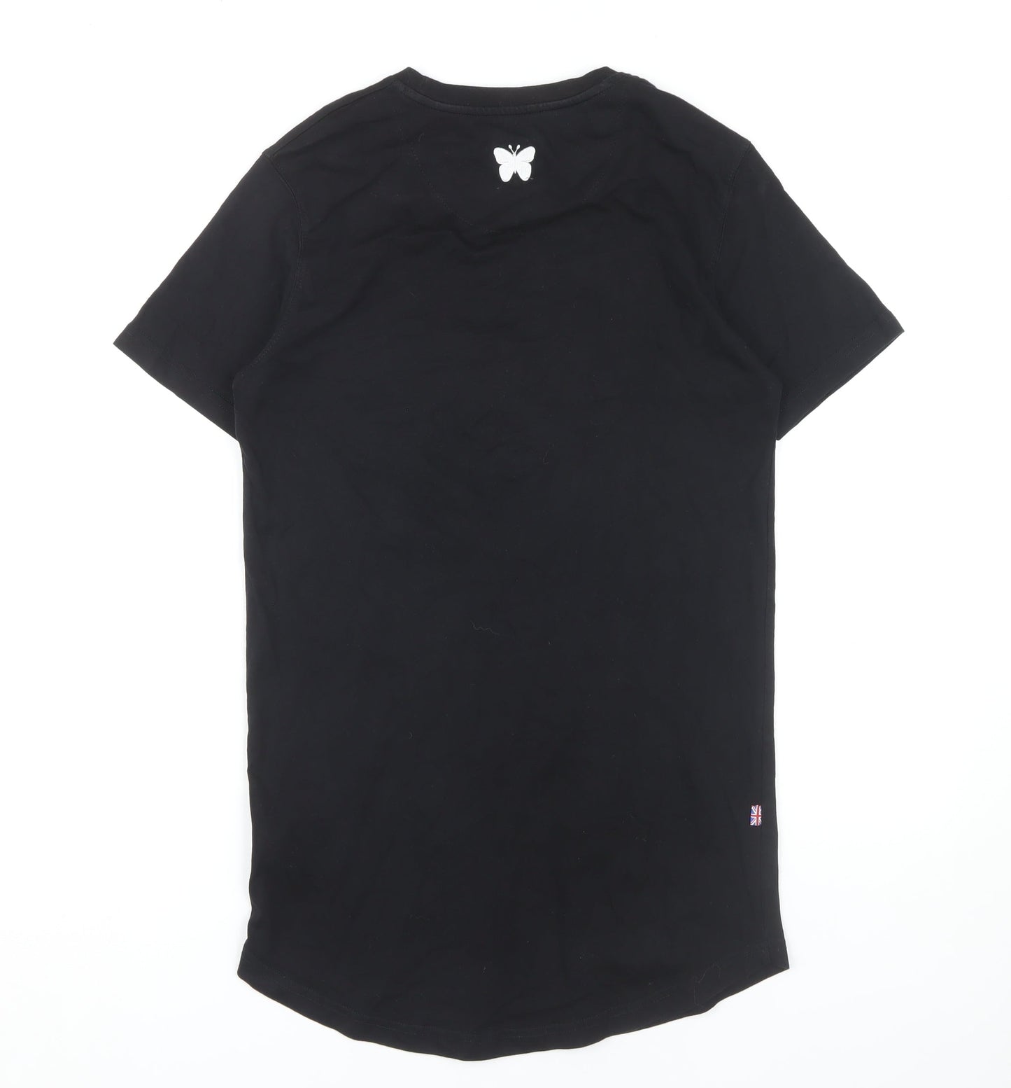 Goodfornothing Unisex Black T-Shirt S, Embroidered