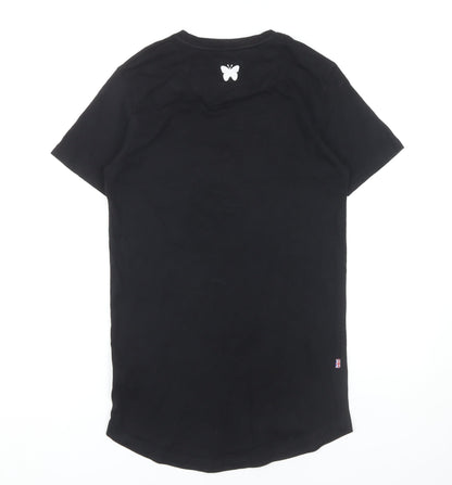 Goodfornothing Unisex Black T-Shirt S, Embroidered