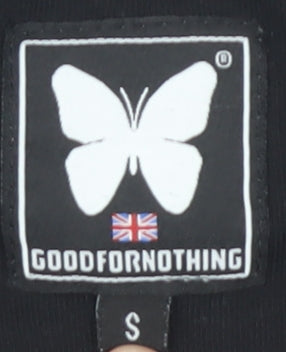 Goodfornothing Unisex Black T-Shirt S, Embroidered