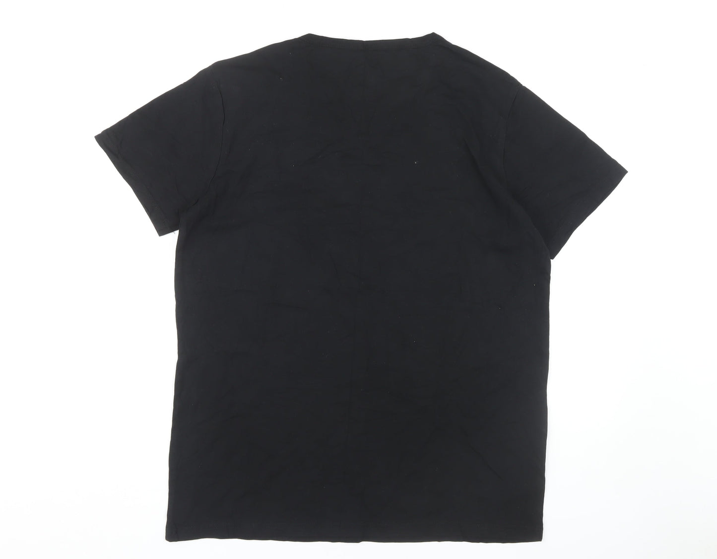 Lyle & Scott Men's Black Cotton T-Shirt, Size L
