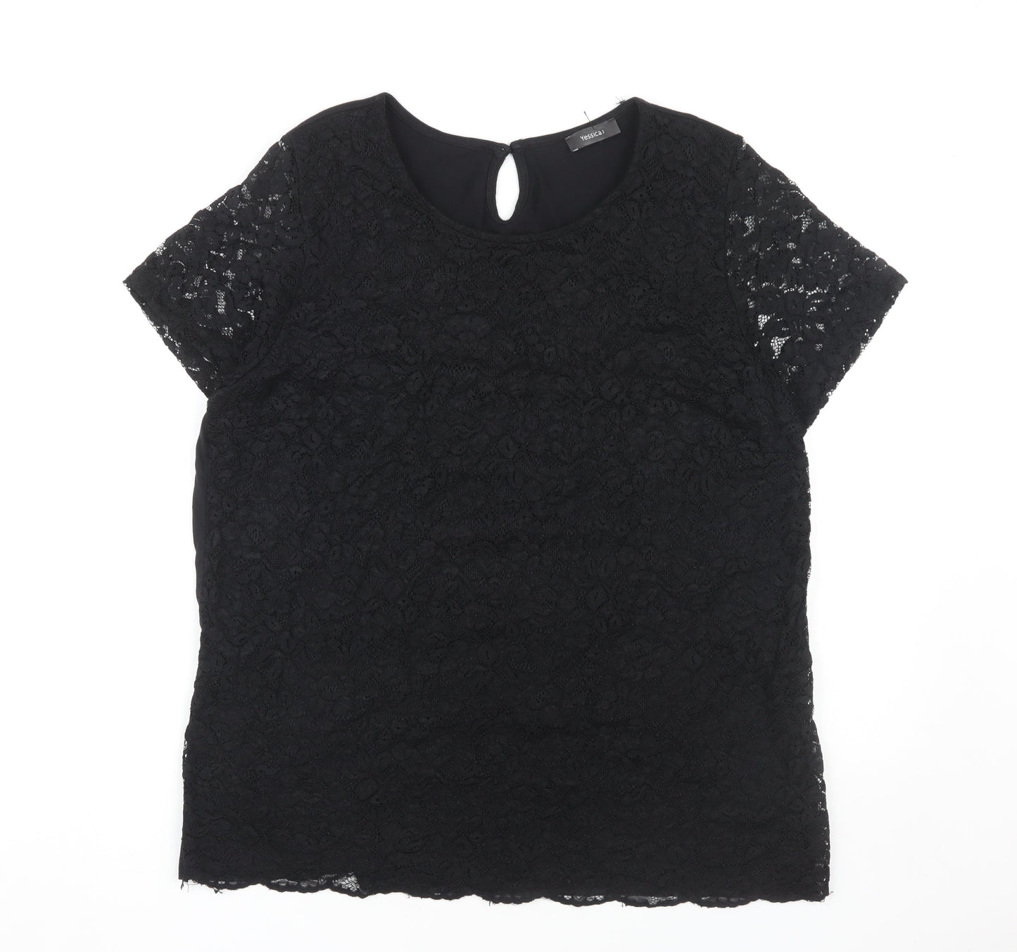 Womens UK Size L Yessica Black  Blouse