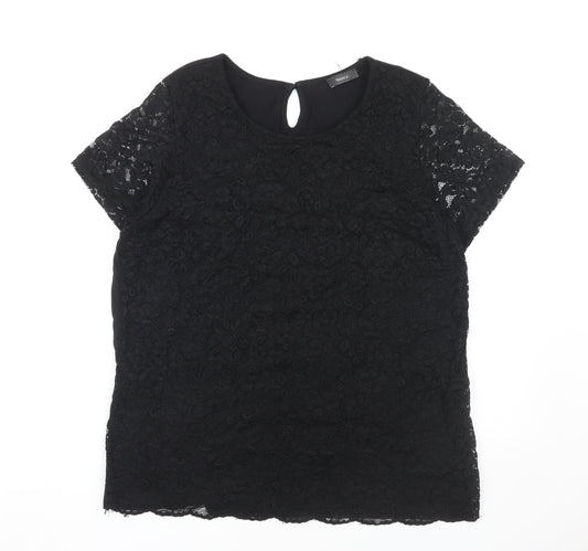 Womens UK Size L Yessica Black  Blouse