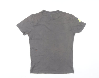 Mens UK Size 2 Henleys Grey  T-Shirt