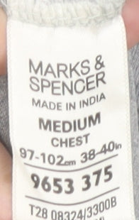 Marks & Spencer Men's Grey M Crew Neck T-Shirt