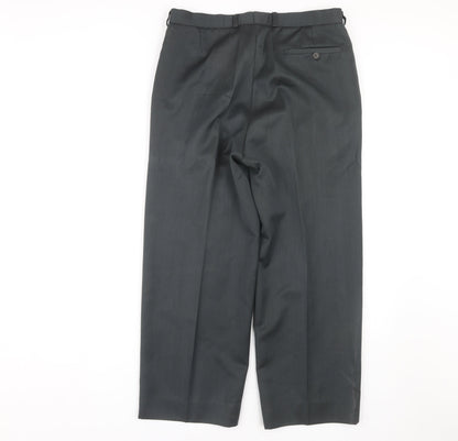 Marks and Spencer Men's Green Dress Pants 32/33