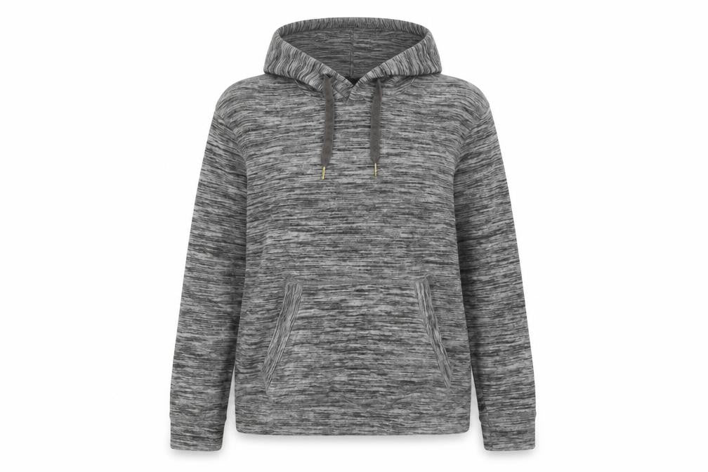 Front view of Next unisex grey pullover hoodie, size L, casual style