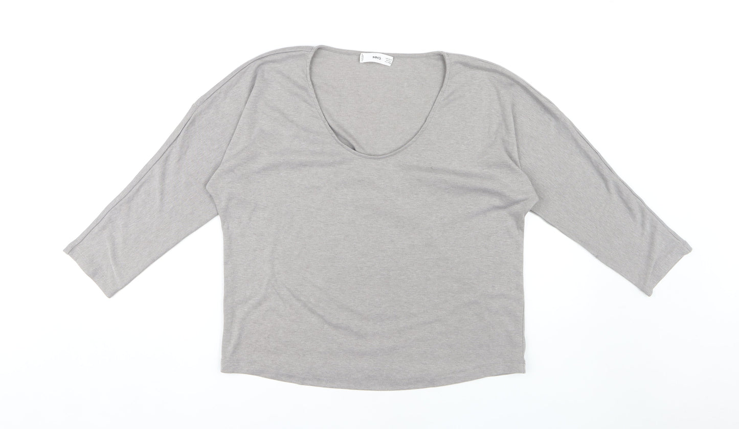 Womens UK Size XS MNG Grey  T-Shirt