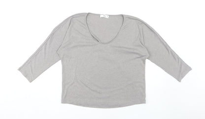 Womens UK Size XS MNG Grey  T-Shirt