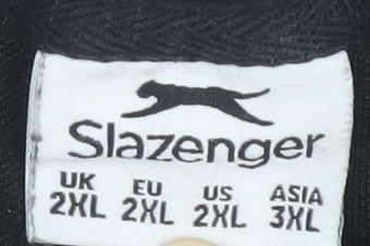 Slazenger Men's Black 2XL Polo Shirt - Short Sleeve