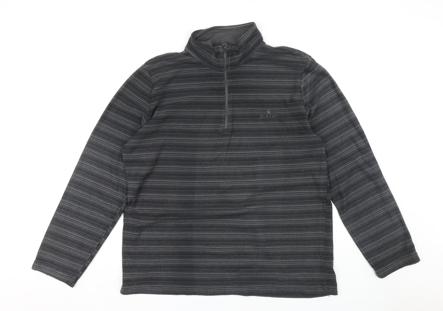 Mens UK Size 2XL Hi Gear Black 1/2 Zip Sweatshirt