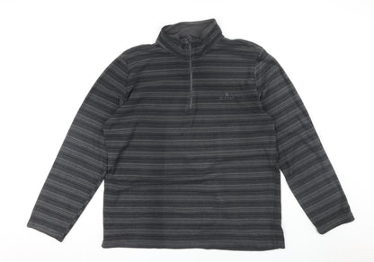 Mens UK Size 2XL Hi Gear Black 1/2 Zip Sweatshirt