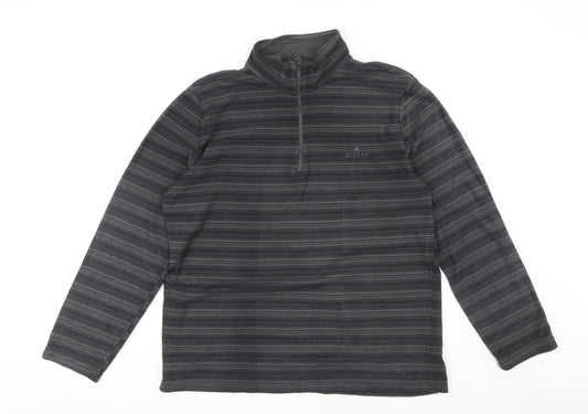 Mens UK Size 2XL Hi Gear Black 1/2 Zip Sweatshirt