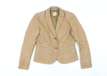 Womens UK Size 4 Gap Regular Brown Blazer