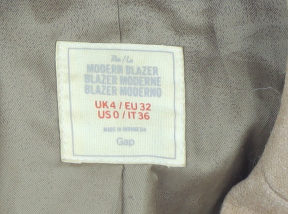 Womens UK Size 4 Gap Regular Brown Blazer