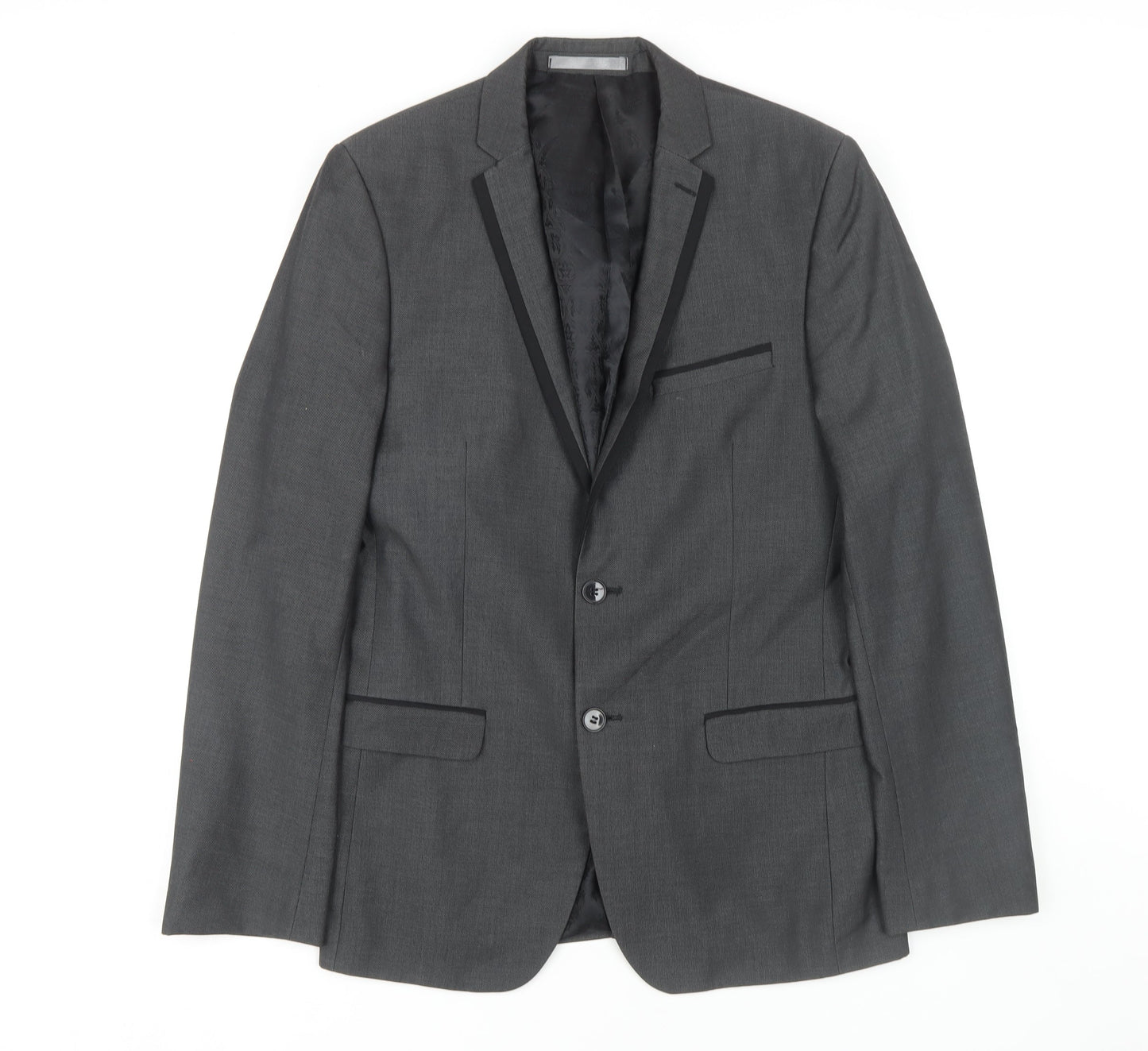 Mens UK Size 38 Red Herring Regular Grey Suit Jacket