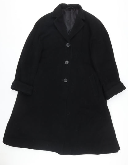 Womens UK Size 8 NEXT Black Overcoat