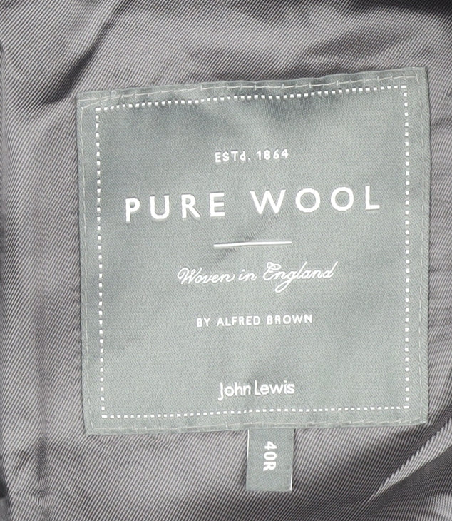Mens UK Size 40 John Lewis Regular Grey Suit Jacket