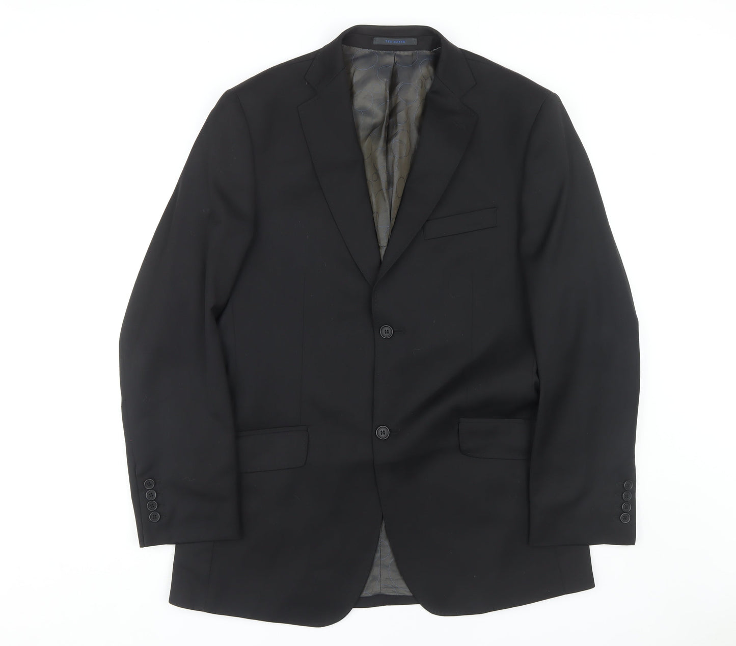 Mens UK Size 40 Ted Baker Regular Black Suit Jacket