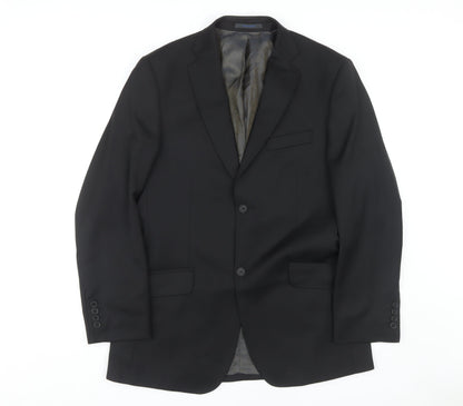 Mens UK Size 40 Ted Baker Regular Black Suit Jacket
