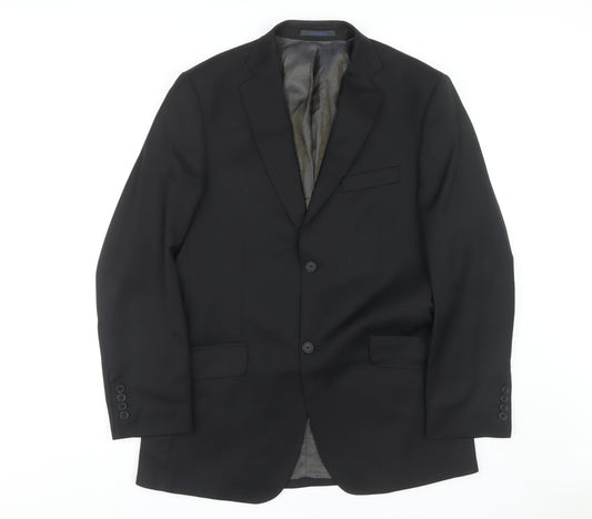 Mens UK Size 40 Ted Baker Regular Black Suit Jacket