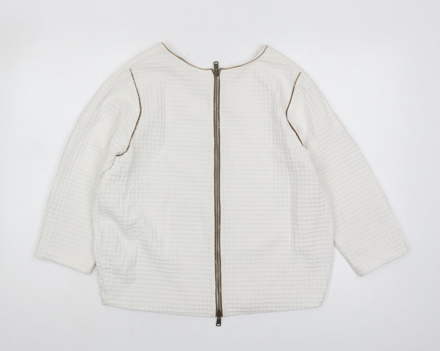 Womens UK Size S Zara Basic White Basic Blouse