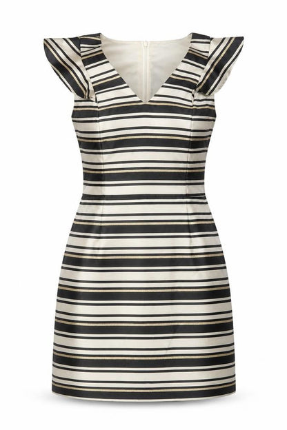 Oasis Women's Striped Multicoloured Dress Size 14