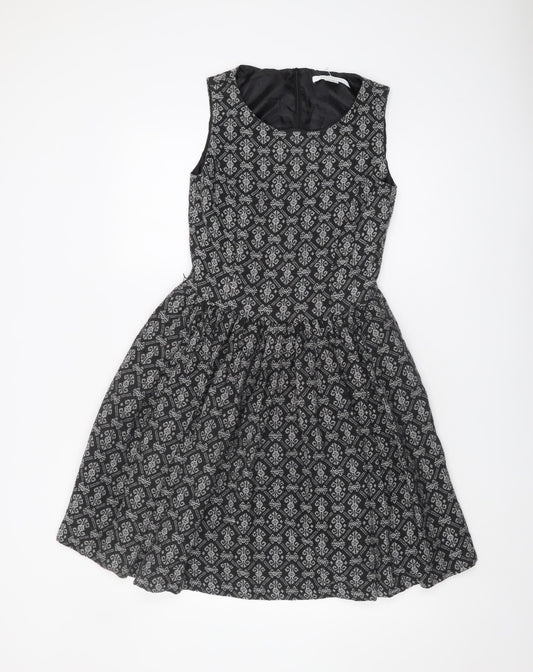 La Redoute Women's Black A-Line Dress Size 8