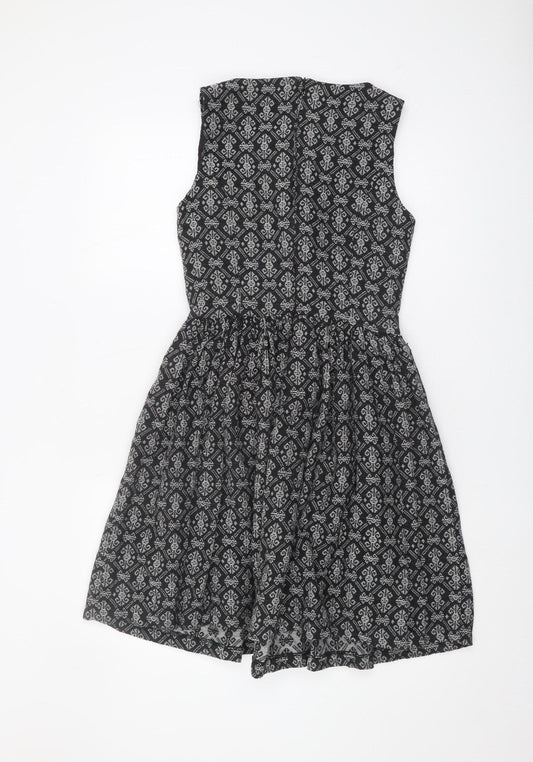 La Redoute Women's Black A-Line Dress Size 8