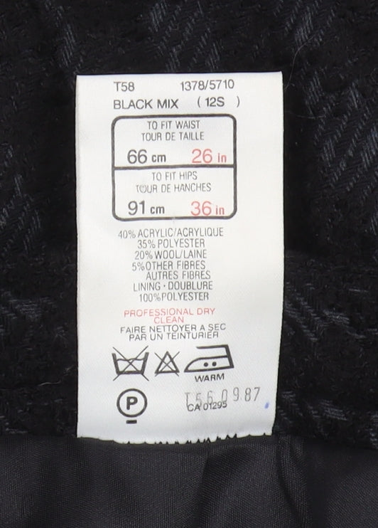 Womens UK Size 12 St Michael Straight & Pencil No Data Skirt