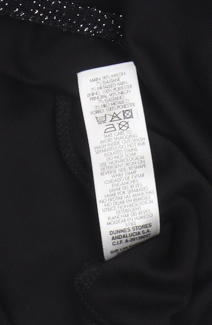 Dunnes Women's Black Wrap Dress Size 10 Party/Sleeveless