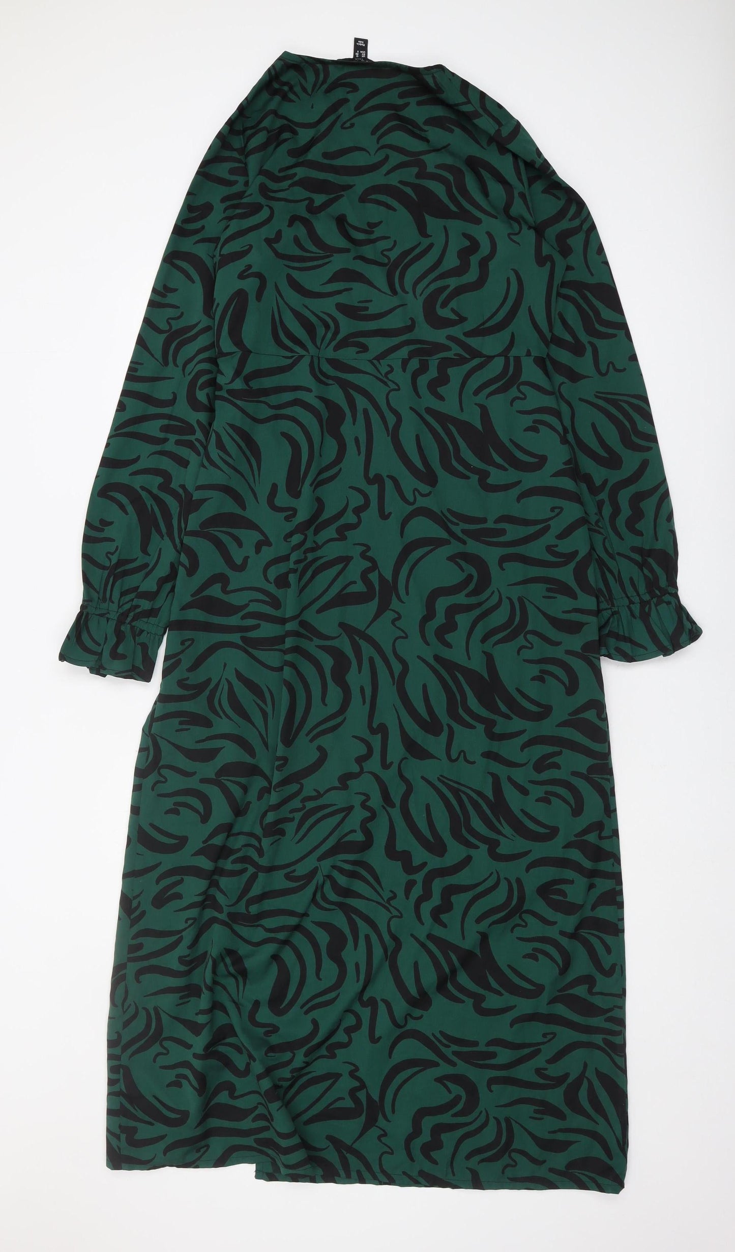New Look Tall Green Animal Print Dress, Size 12