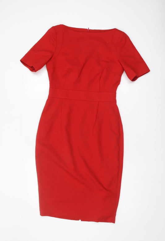 Dorothy Perkins Women's Red Sheath Dress Size 10