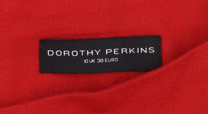 Dorothy Perkins Women's Red Sheath Dress Size 10