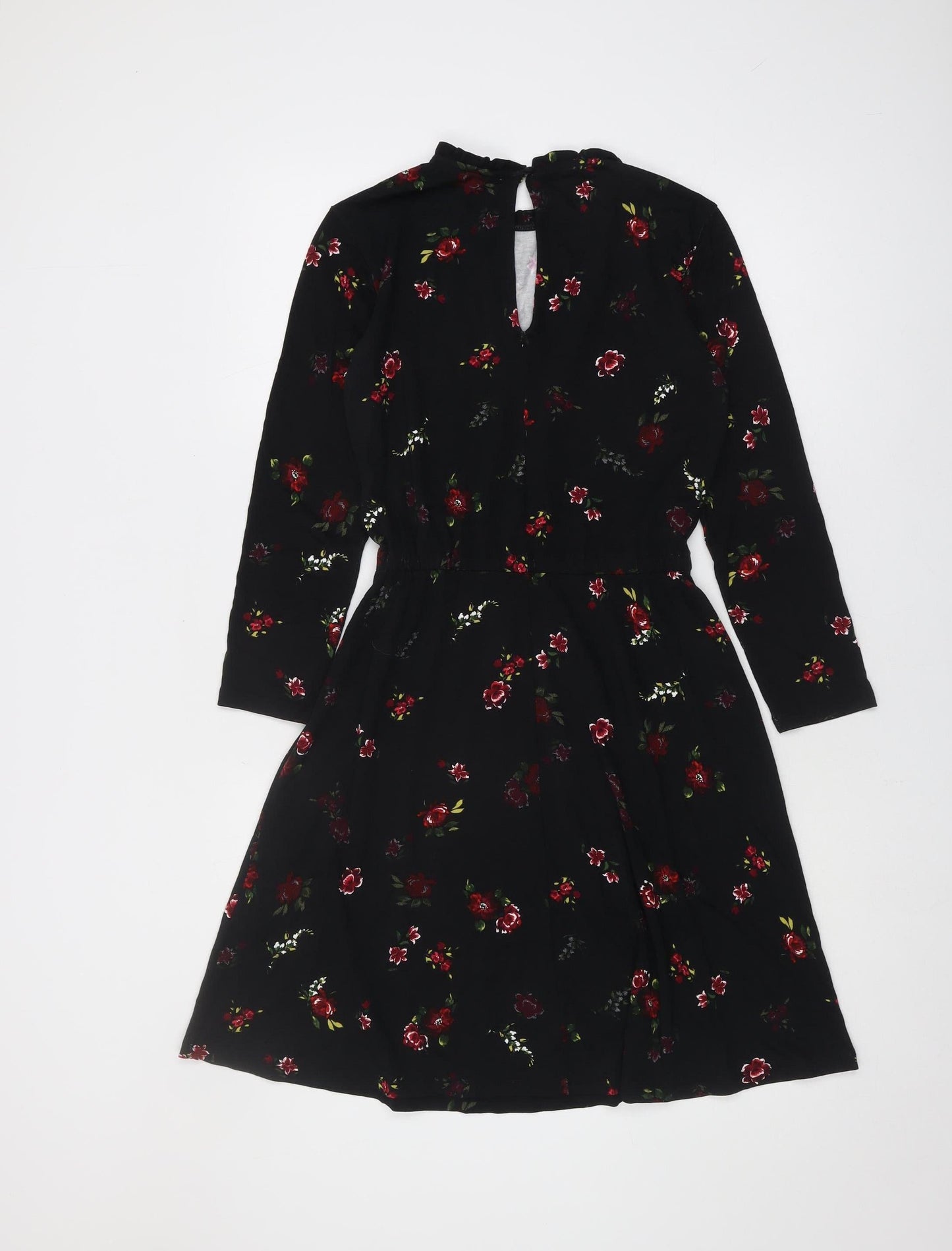 Warehouse Women Black Floral Dress Size 6