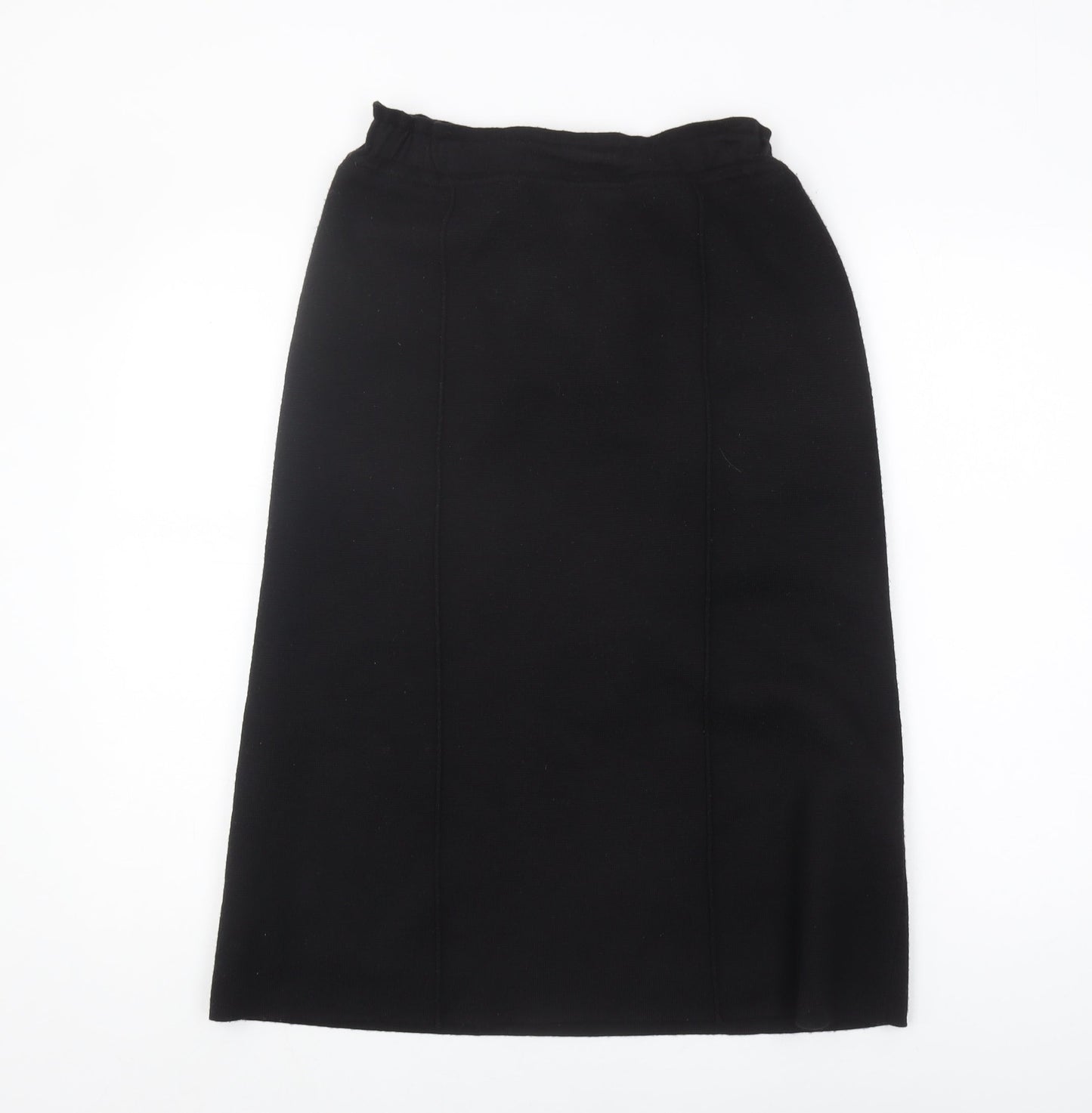 CC Women's Black Midi Wool Pencil Skirt - Size M