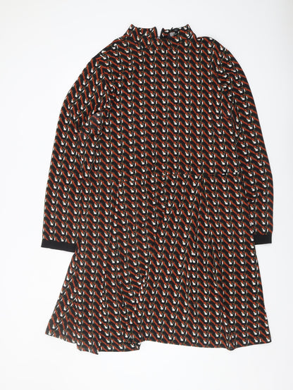 Next Women's Multicoloured Long Sleeve Dress Size 20