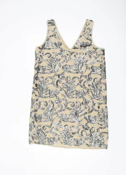 River Island Women's Beige Sleeveless Dress