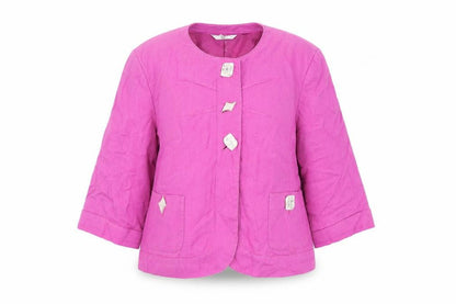 Nass Collection Women's Pink Linen Blazer Size 12