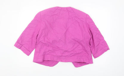 Nass Collection Women's Pink Linen Blazer Size 12