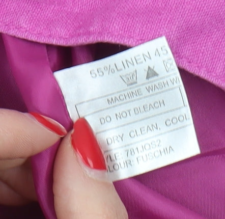 Nass Collection Women's Pink Linen Blazer Size 12