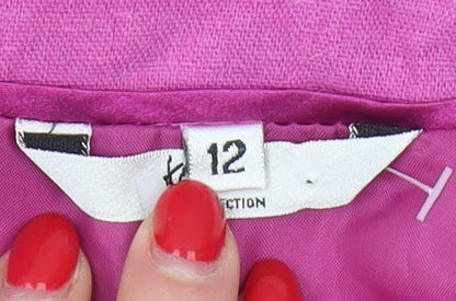 Nass Collection Women's Pink Linen Blazer Size 12