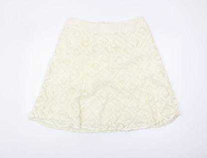 Principles Women Ivory A-Line Skirt Size 16